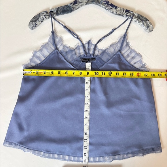 Christian Lacroix Lavender Satin Pajama Cami & Wide-Leg Pants - Picture 8 of 11